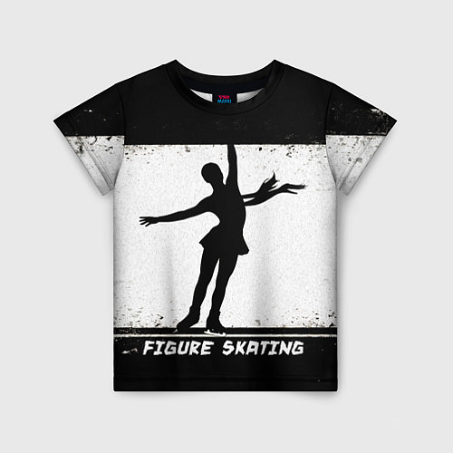 Детская футболка Figure skating / 3D-принт – фото 1