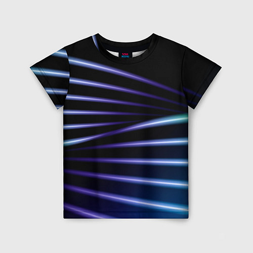 Детская футболка Color black blue / 3D-принт – фото 1