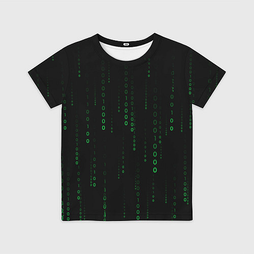 Детская футболка Color black green / 3D-принт – фото 1