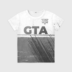 Футболка детская GTA - white gradient посередине, цвет: 3D-принт