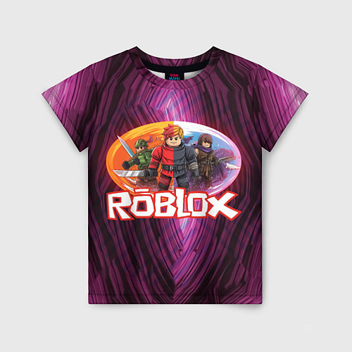 Детская футболка Roblox пероснажи / 3D-принт – фото 1