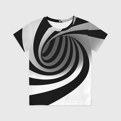 Детская футболка Иллюзия закручивание / 3D-принт – фото 1