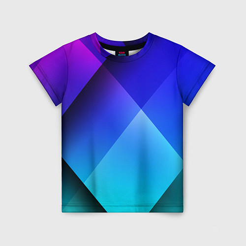 Детская футболка Color blue / 3D-принт – фото 1