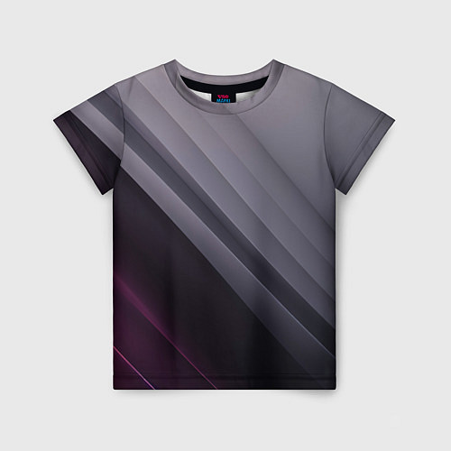 Детская футболка Color black grey / 3D-принт – фото 1