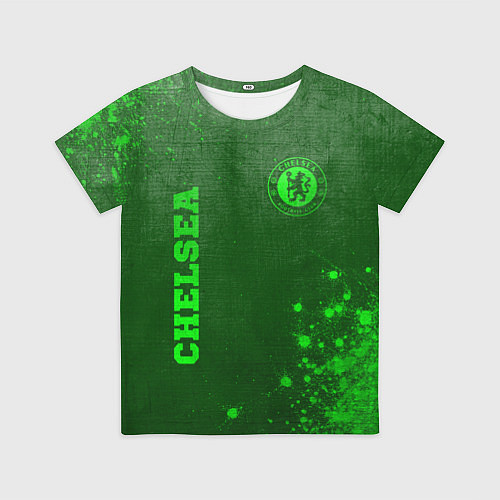 Детская футболка Chelsea - green gradient вертикально / 3D-принт – фото 1