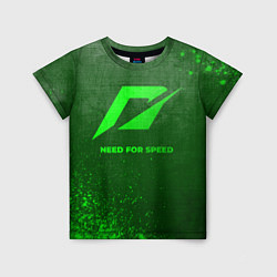 Детская футболка Need for Speed - green gradient