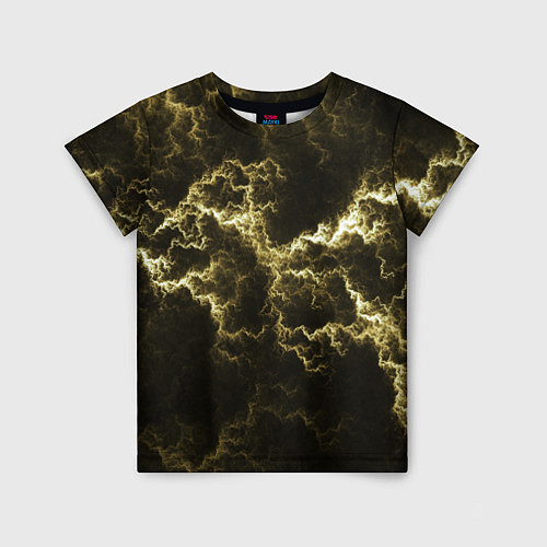 Детская футболка Lightning yellow / 3D-принт – фото 1