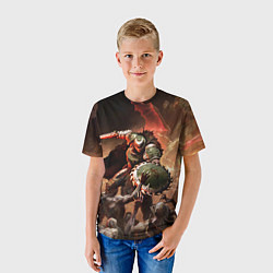 Футболка детская Doom dark ages, цвет: 3D-принт — фото 2