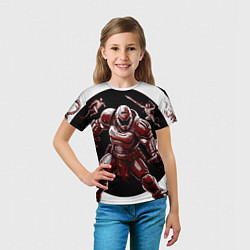 Футболка детская Doom red guardian, цвет: 3D-принт — фото 2
