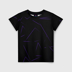 Футболка детская Color purple line, цвет: 3D-принт