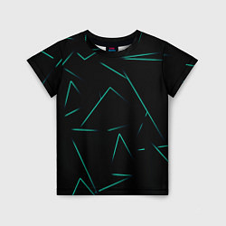 Футболка детская Color turquoise line, цвет: 3D-принт