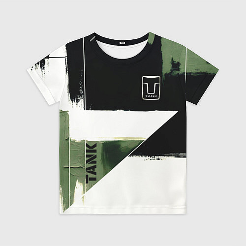 Детская футболка Tank логотип машины / 3D-принт – фото 1
