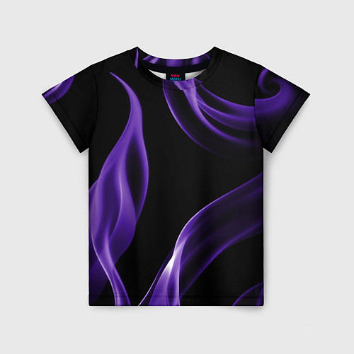 Детская футболка Purple abstraction / 3D-принт – фото 1