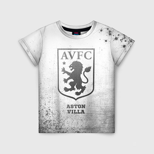 Детская футболка Aston Villa - white gradient / 3D-принт – фото 1