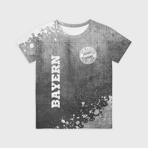 Детская футболка Bayern - grey gradient вертикально / 3D-принт – фото 1