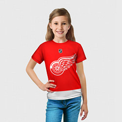 Футболка детская Detroit Red Wings red, цвет: 3D-принт — фото 2