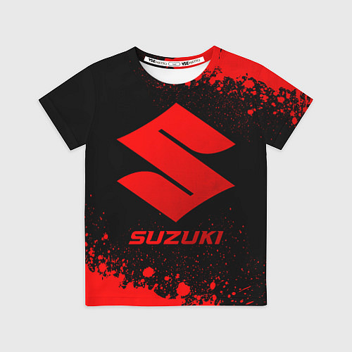 Детская футболка Suzuki - red gradient / 3D-принт – фото 1