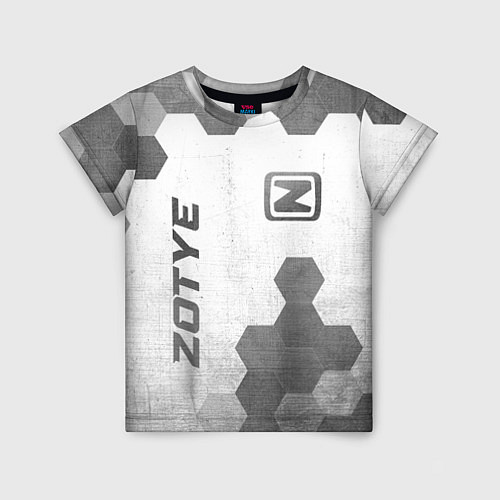 Детская футболка Zotye - white gradient вертикально / 3D-принт – фото 1