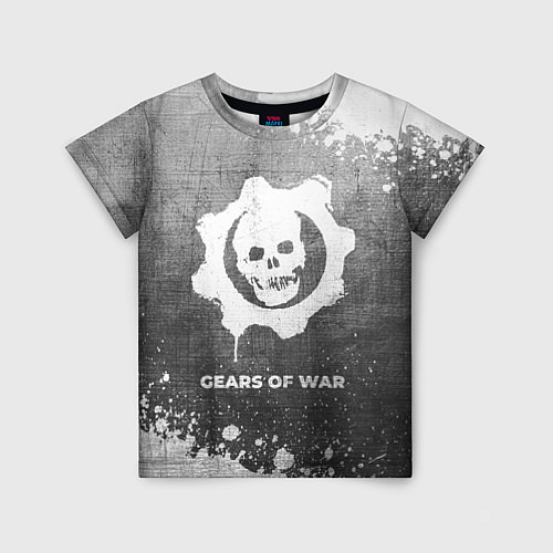 Детская футболка Gears of War - grey gradient / 3D-принт – фото 1