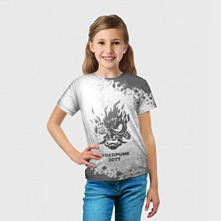 Футболка детская Cyberpunk 2077 - white gradient, цвет: 3D-принт — фото 2