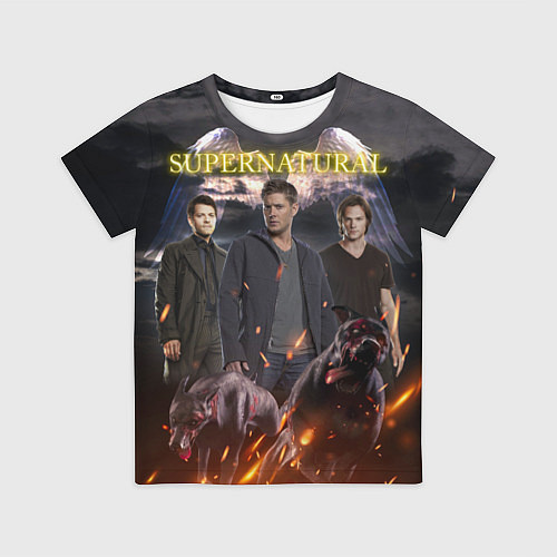 Детская футболка Supernatural - true hunters / 3D-принт – фото 1