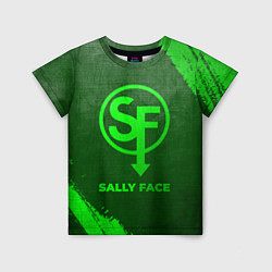 Футболка детская Sally Face - green gradient, цвет: 3D-принт