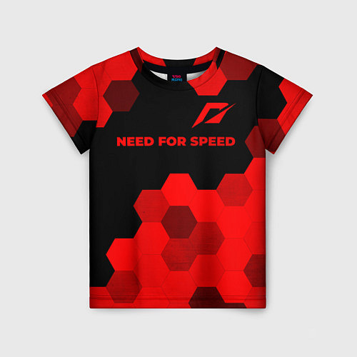 Детская футболка Need for Speed - red gradient посередине / 3D-принт – фото 1