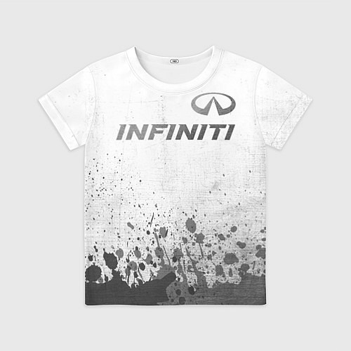 Детская футболка Infiniti - white gradient посередине / 3D-принт – фото 1