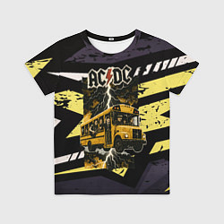 Футболка детская ACDC в автобусе, цвет: 3D-принт