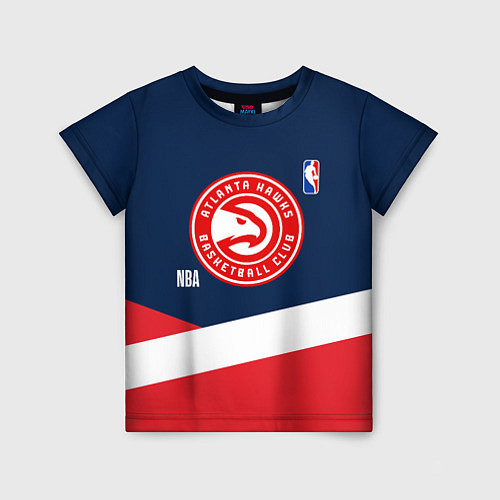 Детская футболка Atlanta Hawks NBA basketball / 3D-принт – фото 1