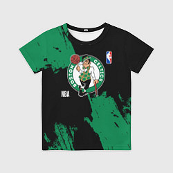 Футболка детская Бостон Селтикс баскетбольный клуб, цвет: 3D-принт