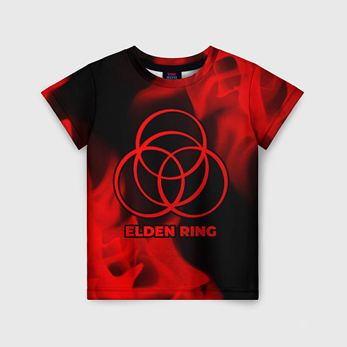 Детская футболка Elden Ring - red gradient / 3D-принт – фото 1