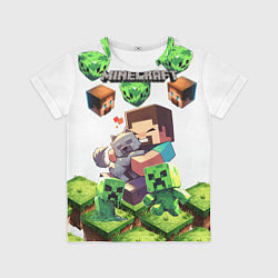 Футболка детская World of minecraft, цвет: 3D-принт