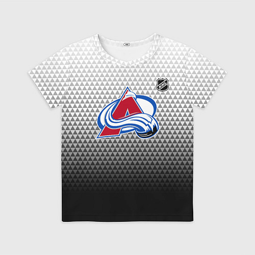Детская футболка Колорадо Эвеланш - черный градиент / 3D-принт – фото 1