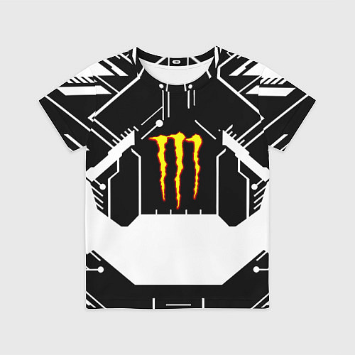 Детская футболка Monster energy geometry / 3D-принт – фото 1