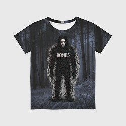 Футболка детская Bones в стиле ужасов, цвет: 3D-принт