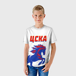 Футболка детская ФК ЦСКА навсегда, цвет: 3D-принт — фото 2