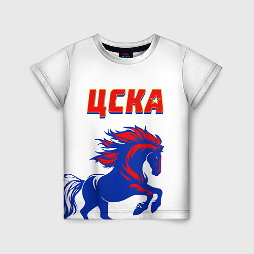Детская футболка ФК ЦСКА навсегда / 3D-принт – фото 1