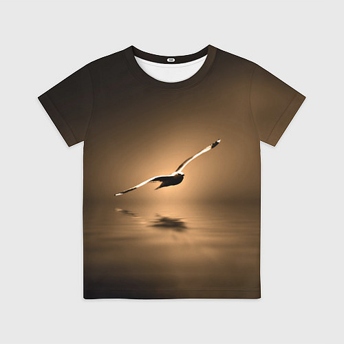 Детская футболка Летящая птица / 3D-принт – фото 1