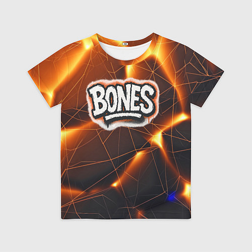 Детская футболка Bones лого в уличном стиле / 3D-принт – фото 1