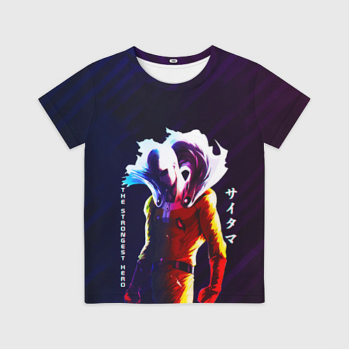 Детская футболка Anime OPM Saitama The Strongest Hero / 3D-принт – фото 1