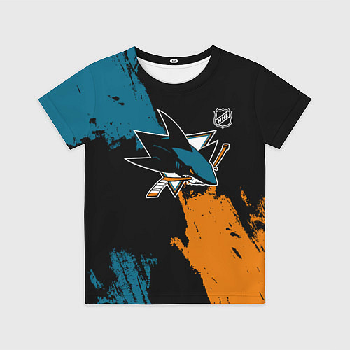 Детская футболка Сан Хосе Шаркс - два цвета / 3D-принт – фото 1