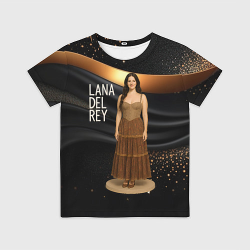 Детская футболка Lana Del Rey в ретро платье / 3D-принт – фото 1