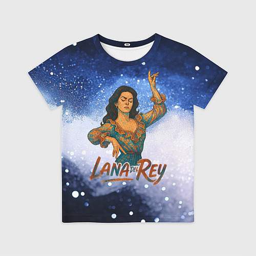 Детская футболка Lana Del Rey танцует / 3D-принт – фото 1