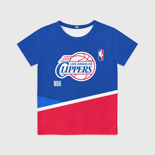 Детская футболка LA Clippers - basketball / 3D-принт – фото 1