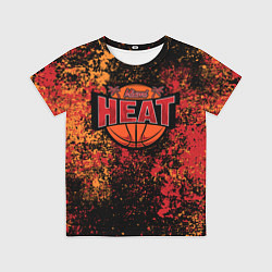 Футболка детская Майами Хит - цветовой хаос, цвет: 3D-принт