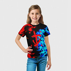 Футболка детская Doom лёд и пламя, цвет: 3D-принт — фото 2