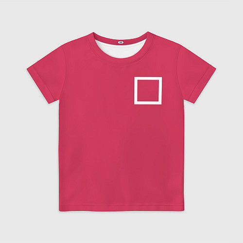 Детская футболка Страж Squid game квадрат / 3D-принт – фото 1