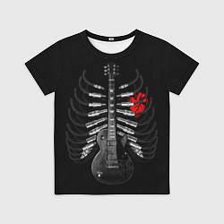 Футболка детская Rock guitar ribs, цвет: 3D-принт