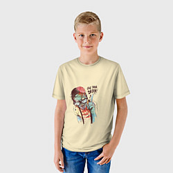 Футболка детская Включи мозги, цвет: 3D-принт — фото 2